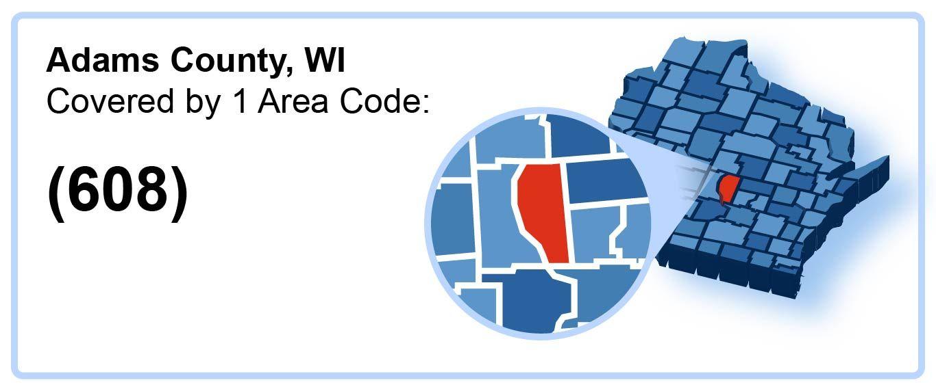 608_Area_Code_in_Adams_County_Wisconsin